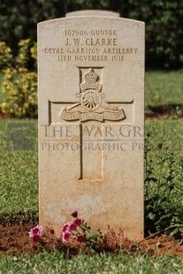 BEIRUT WAR CEMETERY - CLARKE, J W